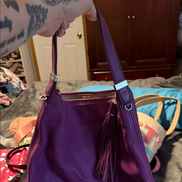Michael Kors Vibrant Purple Hobo Bag - Picture 7 of 10